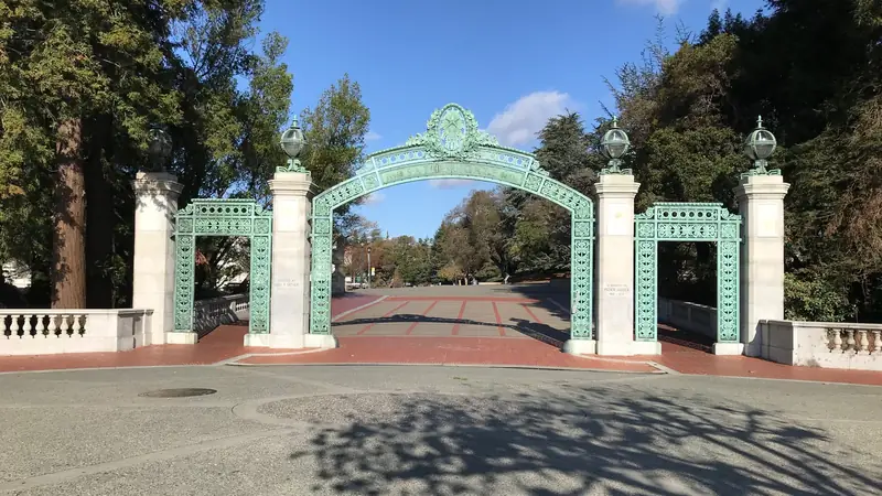 Sather Gate at the University of California, Berkeley.