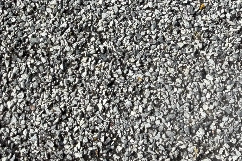 Close-up of shingle surface with an even, full layer of granules