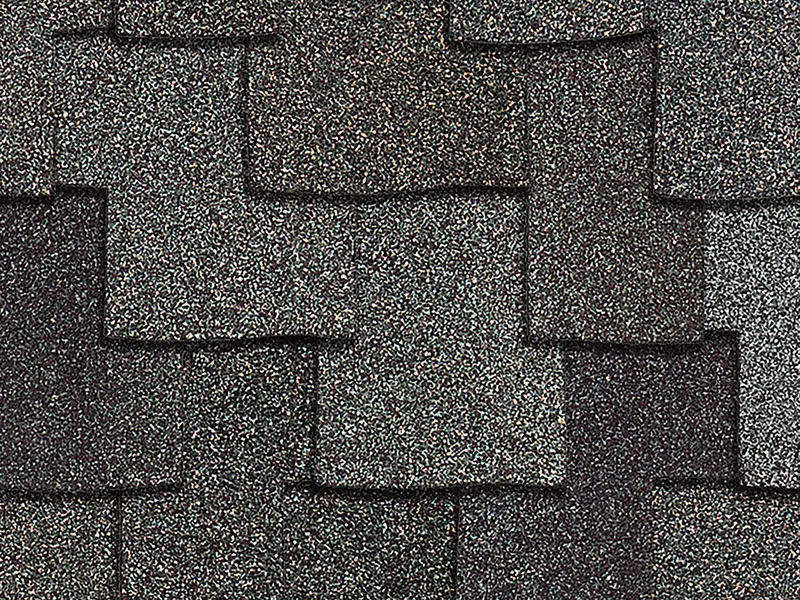Close-up of Owens Corning Woodcrest shingles